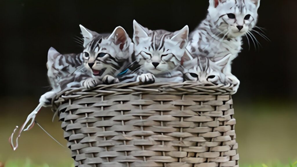 SILVER BENGAL CAT