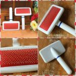 White Grooming Brush for Cats and Dogs