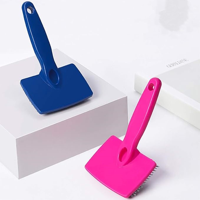 619T1Et3xL._SX679_.jpg Multi Design Plastic Slicker Brush For Cats And Dog - Image 1