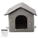Outside Cat House, Weatherproof Houses for Small Dogs, Perfect Cute Pet Hut for Indoor Cats Dogs, Cat Houses for a Feral or Any Outdoor Cat, Easy to Assemble Outdoor Cat Tent - Image 3