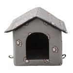 Outside Cat House, Weatherproof Houses for Small Dogs, Perfect Cute Pet Hut for Indoor Cats Dogs, Cat Houses for a Feral or Any Outdoor Cat, Easy to Assemble Outdoor Cat Tent