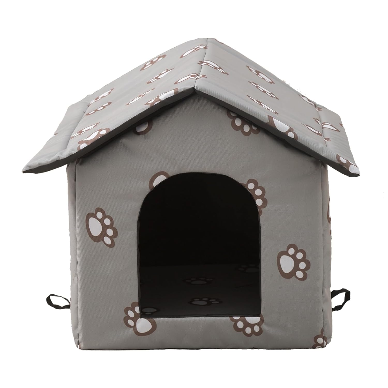 61oRS5KwxYL._SL1500_.jpg Outside Cat House, Weatherproof Houses for Small Dogs, Perfect Cute Pet Hut for Indoor Cats Dogs, Cat Houses for a Feral or Any Outdoor Cat, Easy to Assemble Outdoor Cat Tent - Image 1