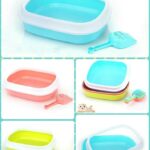 Cat Litter Tray with Lid (Free Scoop)