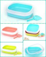 Cat Litter Tray with Lid (Free Scoop)