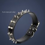 Spiked Studded Dog Collars Punk Style PU Leather Dog Collar For Medium And Large Dogs - Image 3