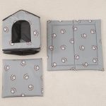 Outside Cat House, Weatherproof Houses for Small Dogs, Perfect Cute Pet Hut for Indoor Cats Dogs, Cat Houses for a Feral or Any Outdoor Cat, Easy to Assemble Outdoor Cat Tent - Image 2
