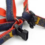 Harness with Leash-Adjustable Denim Dog Vest - Image 2