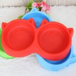 CAT FACE DOUBLE SIDED FOOD BOWL