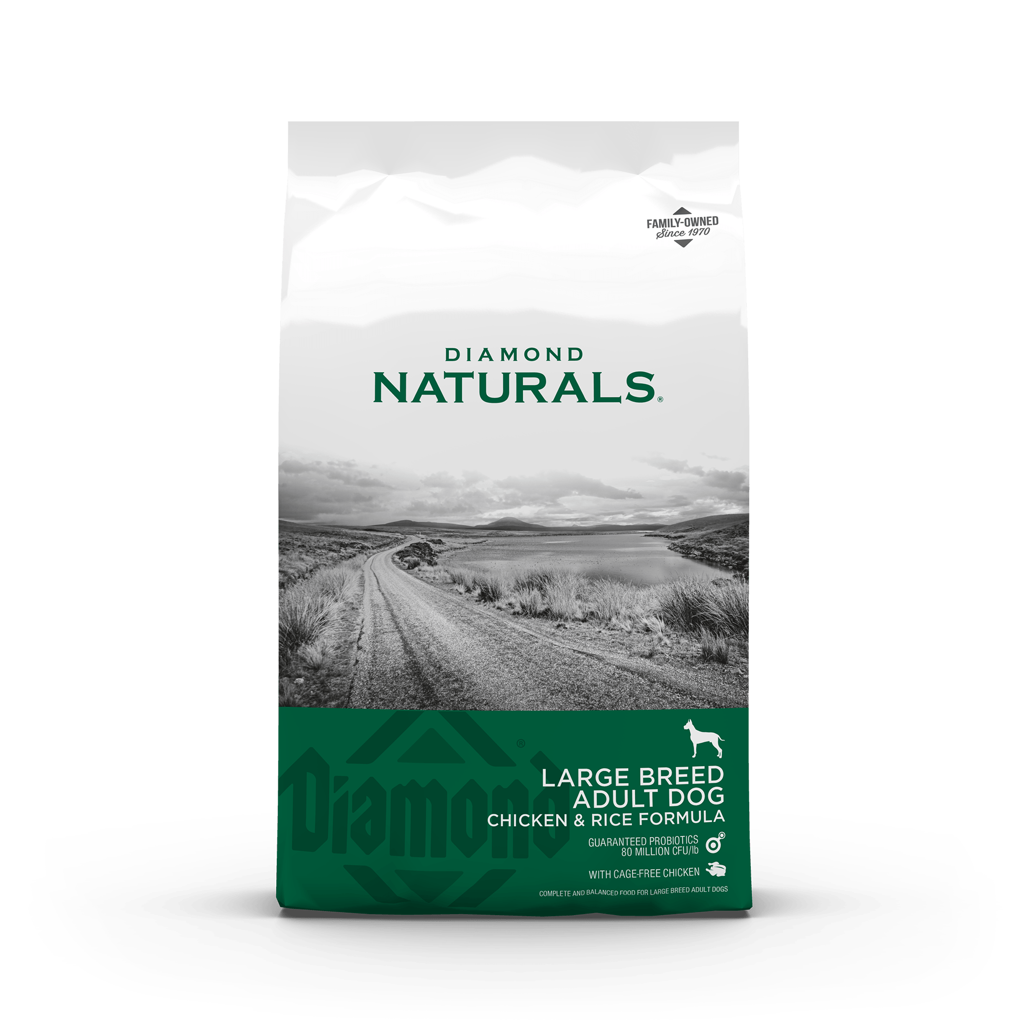 DNlbchkrice_rev.png Diamond Naturals Large Breed Adult Dry Dog Food Lamb Meal and Rice Formula - Image 1