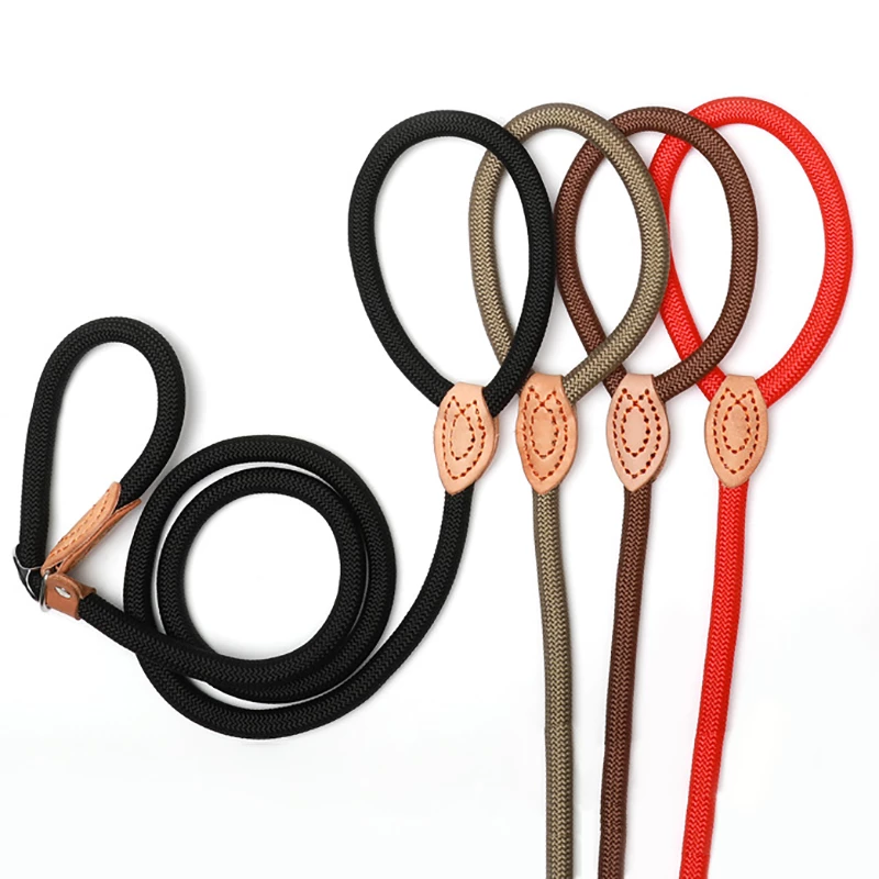 Dog Leash Slip Rope Lead Leash Heavy Duty Braided Rope Adjustable Loop Collar Training Leashes for.jpg Q90.jpg 1 Creative water features and exterior