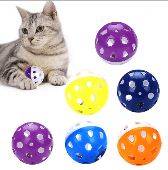 H1cf1898cff2f471a8570c0ef78804ec9A.png Plastic Ball Set Pet Toys (4 Pcs Pack) - Image 1