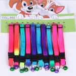 Rainbow Pet Collar with Bell - Image 6