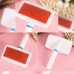 White Grooming Brush for Cats and Dogs - Image 8