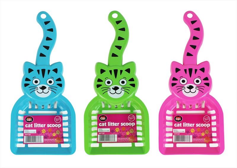 Scoops-Cat-Face-L_Cat-Litter-And-Tray_10476_1.jpeg Premium Litter Cat Face Scoop For Cats/Kittens - Image 1