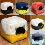 Paws Pets 2-in-1 Cat Cube & Bed - House Cum Bed
