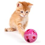 Pet Ball with Bell Toy (Pack of 4)