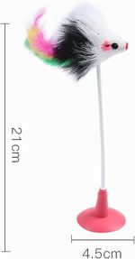 CAT TOY STICK WAND WITH BELL MOUSE CAGE - Image 3