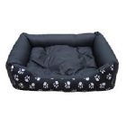 Ultra Soft Pet (Dog/Cat) Bed with Cute Print – Square Medium