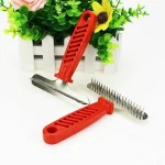 Pet Grooming Brush - Shedding & Dematting Undercoat Rake Comb for Dogs and Cats - Image 4