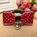 Printed Pet bows with bell adjustable - Image 8