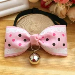 Printed Pet bows with bell adjustable - Image 10