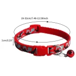 Colorful, Adjustable Small Dog & Cat Collar with Bell - Image 6