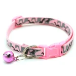 Colorful, Adjustable Small Dog & Cat Collar with Bell - Image 3