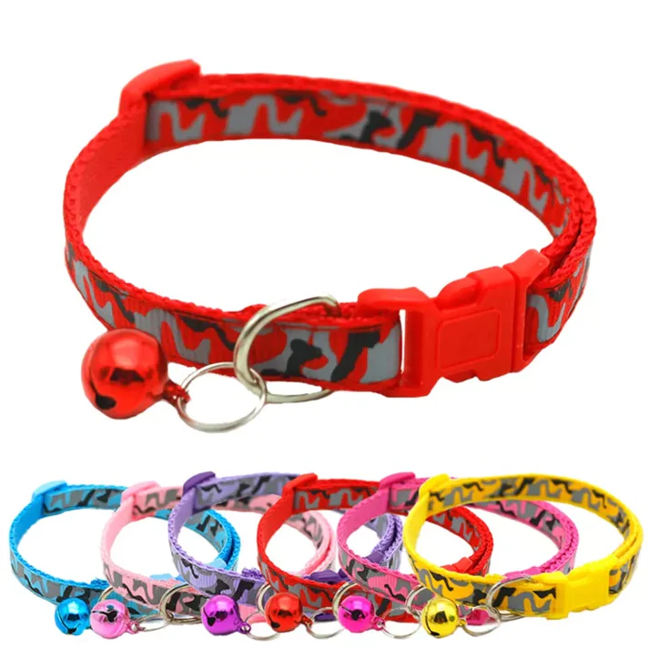 image_b077a2bc-5e0b-4185-8fe6-02fb1413730e.webp Colorful, Adjustable Small Dog & Cat Collar with Bell - Image 1