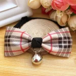 Printed Pet bows with bell adjustable - Image 11