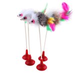 CAT TOY STICK WAND WITH BELL MOUSE CAGE - Image 5