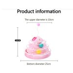 Cat Turntable Ball Toy 4 Level Detachable Interactive Durable Kitten Tower - Image 4