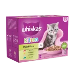 WHISKAS® Kitten 2-12 Months Poultry Feasts in Jelly Wet Kitten Food Pouches 85g