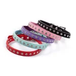 Frenchie World Natural Leather pet Collar - Image 2
