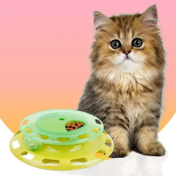 cat-treet-toy-1 Cat Chase Track Cat Toy, Green - Image 1
