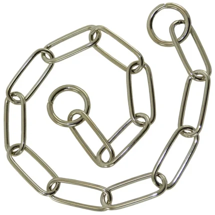 Herm Sprenger 4mm Fur Saver Long Link Chrome-Plated Steel Choke Chain Collar