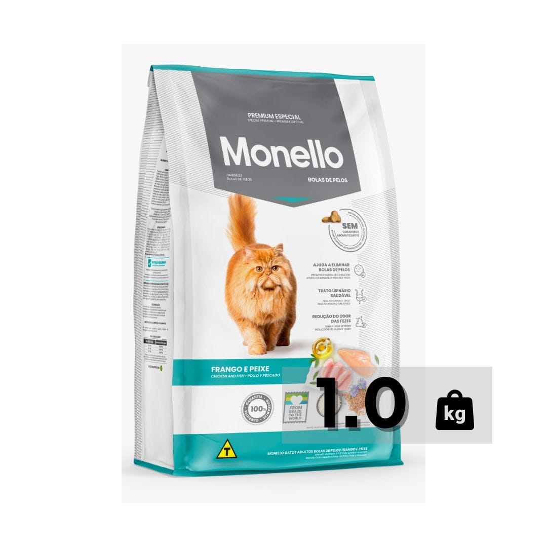 xr:d:DAGBWyNNjAI:9,j:286402380463635599,t:24040410 MONELLO ADULT CAT HAIRBALL – CHICKEN AND FISH FLAVOR - Image 1