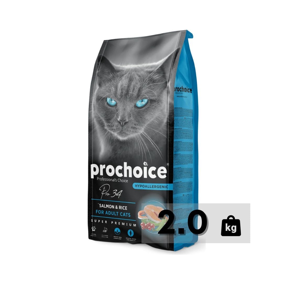 xr:d:DAGBJmE2QNE:15,j:1941474920493403753,t:24040107 Prochoice Adult Cat Food – Salmon And Rice - Image 1