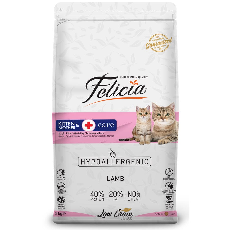 WhatsApp-Image-2025-01-20-at-6.47.00-PM.jpeg Felicia Kitten & Mother Care Lamb Hypoallergenic Food 2kg - Image 1
