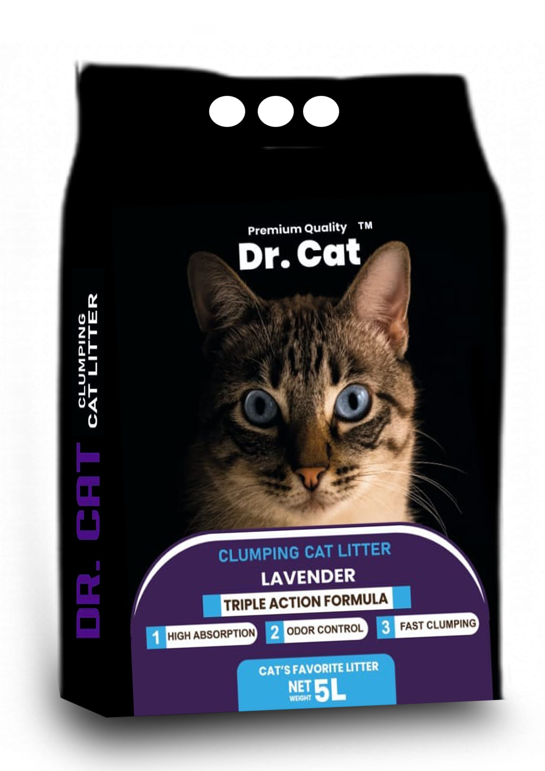 WhatsApp-Image-2025-01-27-at-6.05.59-AM-1-scaled-1.jpeg Dr Cat Litter Lavender Fragrance 5 Liter - 99% Dust Free - Long Lasting - Image 1