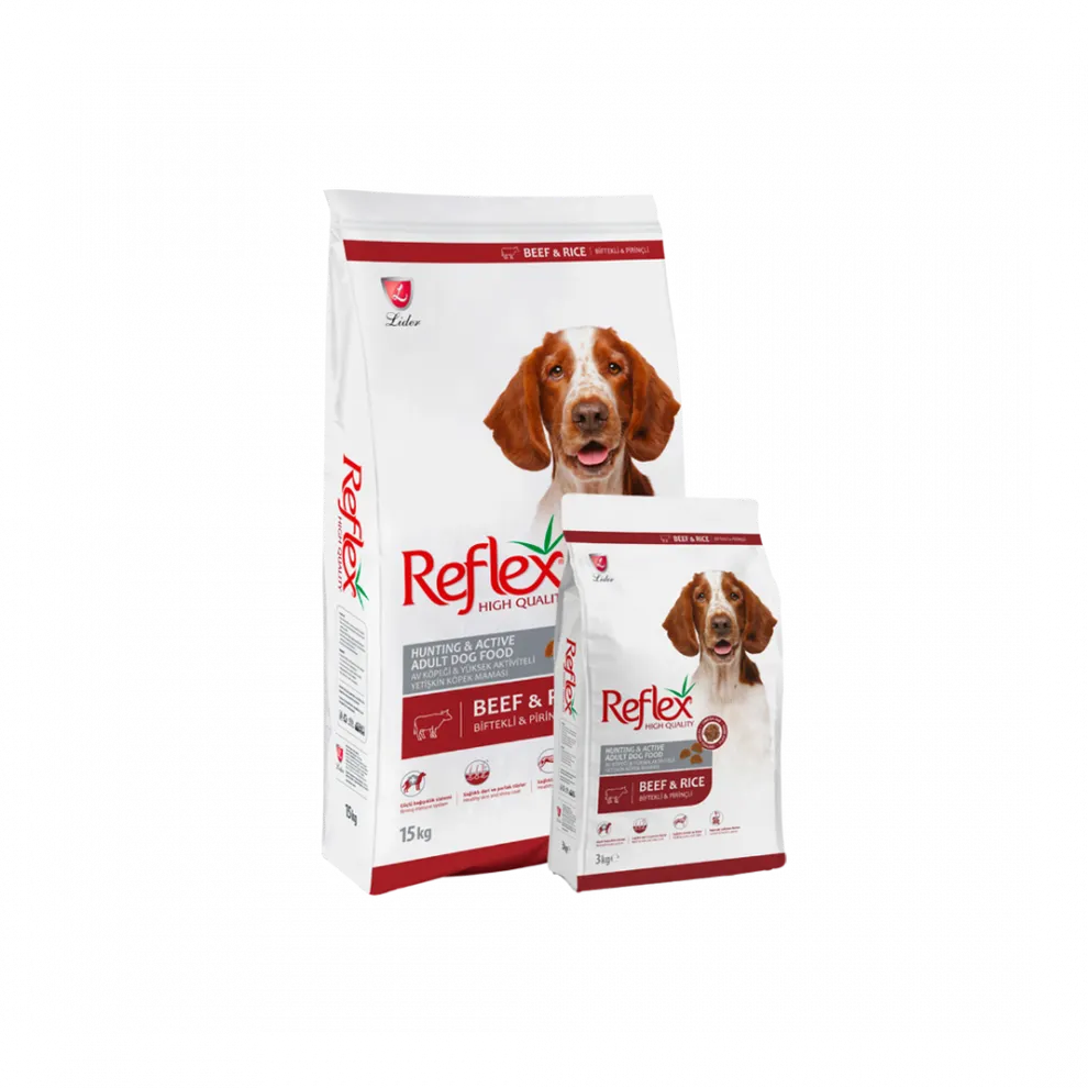 Reflex | High Energy Adult Dog Food with Beef & Rice Reflex | High Energy Adult Dog Food with Beef & Rice