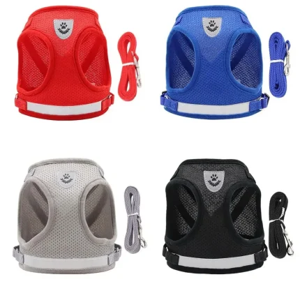 Pet Vest Harness for Small Dogs and Cats - Adjustable Breathable 