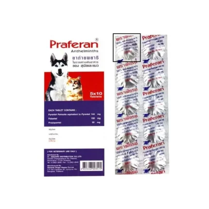 Praferan Deworming for Cats and Dogs (01 Tablet)