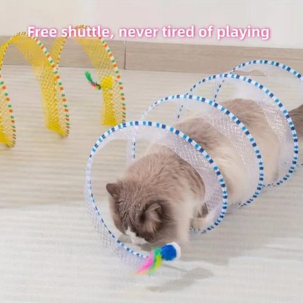 Cat Long Tunnel Toy with Ball for All Ages