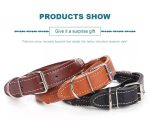 PU Leather Collar + Leash Heavy Duty For Dogs - Image 2