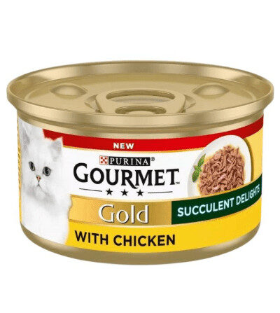 image Gourmet Gold Tin Succulent Delight Wet Cat Food - Image 1
