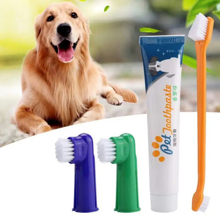 image (2) Dental Cleaning Set for Cats & Dogs - Image 1