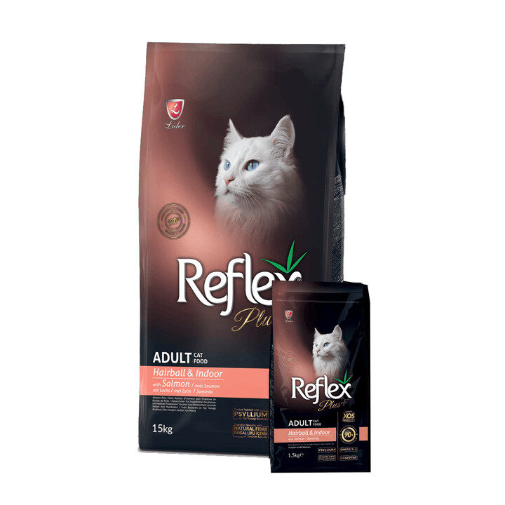 image (10) Reflex Plus Cat Food Hairball & Indoor 1.5Kg - Image 1