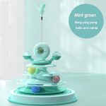Cats Turntable Circle Track Toy with Catnip Stick - Image 2