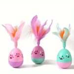 Plastic Ball With Feather Cat Toy - Image 7