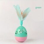 Plastic Ball With Feather Cat Toy - Image 4